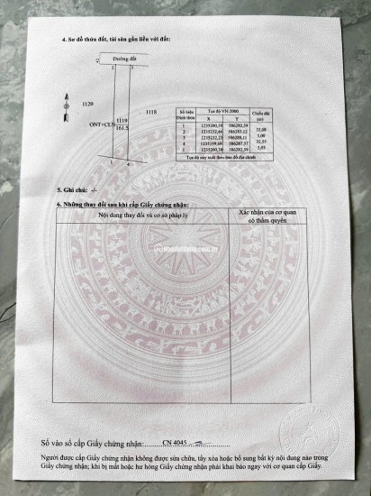 Nhanh tay sở hữu lô đất lý tưởng tại Xã Bàu Đồn, Gò Dầu, Tây Ninh.
